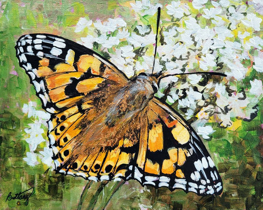 Painted Lady, Original Acrylic Painting