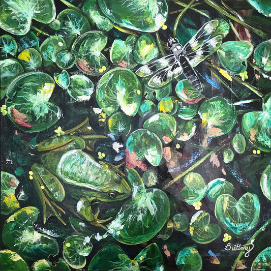 Pond Life #1, Original Acrylic Painting