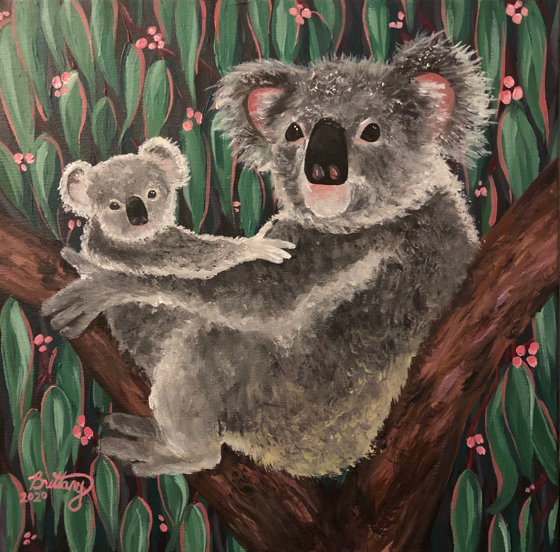 Sweet dream - oil painting, Australia, koala, koala oil painting, animals, koala  art, animals oil painting Oil painting by Anastasia Kozorez
